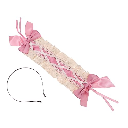 TOVINANNA 1stück Lolita Spitzen-haarband Mit Schleife Kreatives Cosplay-kopfschmuck Für Damen Für Kostüme Und Partys Süßes Haarschmuck-accessoire Für Fotografie Und Besondere Anlässe von TOVINANNA