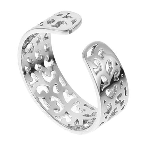 TOVINANNA Verstellbarer Zehenring S925 Silber Modischer Ethno Stil Schmuck für Damen und Herren Kreativer Finger und Fußschmuck als Dekorativer Ring mit Öffnungsdesign von TOVINANNA