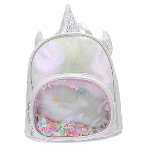 TOVINANNA 1Stück Einhorn Rucksack für Mädchen Stilvolle Große Kapazität Praktische Fächer Schule und Freizeit mit Funkelndem Pailletten Design von TOVINANNA