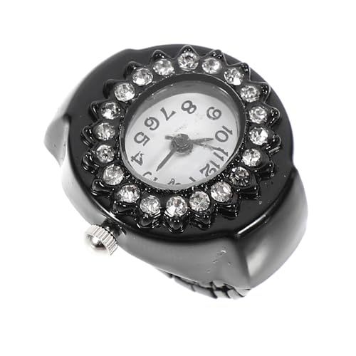 TOVINANNA 1Stück Einzigartige Ringuhr für Damen Dekorative Fingerringuhr Sanften Materialien als Schmuckstück für Täglichen Gebrauch von TOVINANNA