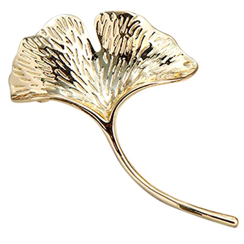 TOVINANNA 1Stück Ginkgo Brosche Legierung für Frauen Anstecknadel für Kleidung Schals und Pullover Kreatives Design Langlebig und B von TOVINANNA