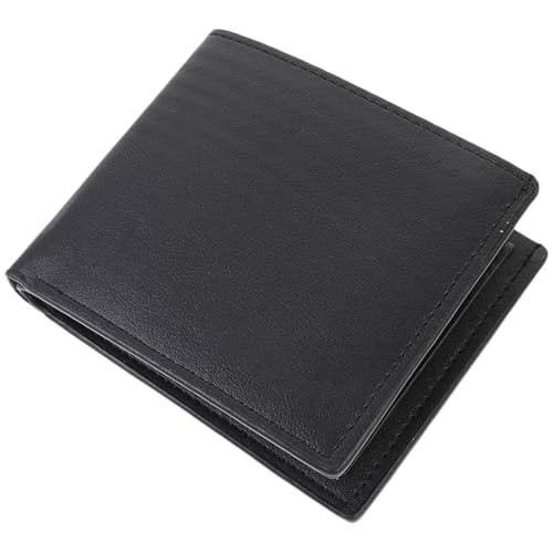 TOVINANNA Herrengeldbeutel Münzgeldbörse Und Kredithalter Mehrfach Fächer Geldbörse Für Herren Schwarz Robust Und Geschmeidig von TOVINANNA
