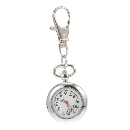 TOVINANNA Schlüsselanhänger Taschenuhr mit Clip Tragbare Hängeuhr für Krankenschwestern Langlebig Digitale Uhr mit Schlüsselring für Medizinisches Personal von TOVINANNA