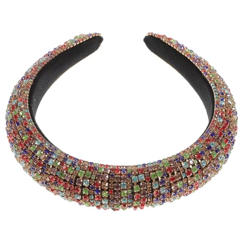 TOVINANNA Breiter Haarreif Aus Schwamm Und Flanell Mit Strasssteinen Für Damen Frauen Mädchen Verarbeitung Und Modisches Design Für Täglichen Gebrauch Und Anlässe Wie Verlobungen Und von TOVINANNA