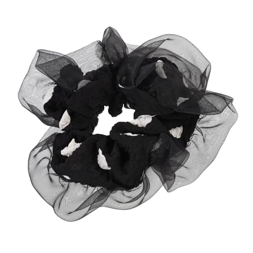 TOVINANNA Haarband Im Retro-stil Aus Organza für Mädchen Haar-accessoire Aus Blasenstoff Haargummi für Frauen Schwarz von TOVINANNA