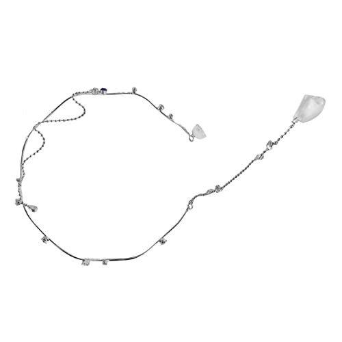 TOVINANNA Kettenstirnband Quaste Gewelltes Haarband für Damen Elegante Halskette Haar-accessoire von TOVINANNA