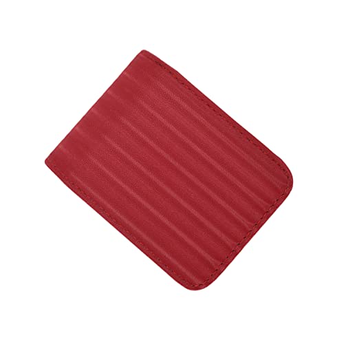 TOVINANNA Lippenstifttasche Mit Spiegel Für Frauen Kleiner Kosmetiktasche Tragbar Kompakt Pu Leder Rot Aufbewahrung Für Lippenstifte Für Reisen Und Alltag von TOVINANNA