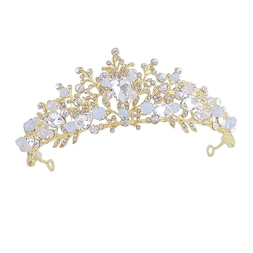 TOVINANNA 1stück Mädchen Krone Haarband Mit Kristallen Süßes Headpiece Für Mädchen Geeignet Für Geburtstagsfeiern Hochzeiten Und Besondere Anlässe Haarschmuck-Accessoire von TOVINANNA