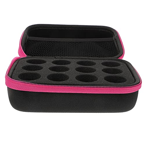 TOVINANNA Reisetasche Für Ätherische Öle Tragbare Aufbewahrungstasche Für Rollerflaschen Pink Stoßfest Praktisch Kosmetik Organizer Für Reisen von TOVINANNA