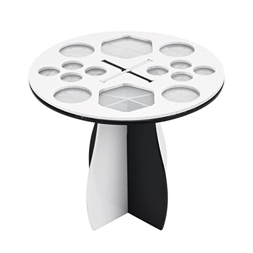 TOVINANNA 1stück Makeup Brush Drying Rack Multifunktionale Pinselhalterung Für Make-up Schwarzer Und Weißer Pinsel Organizer Für Schminktisch Und Bad von TOVINANNA