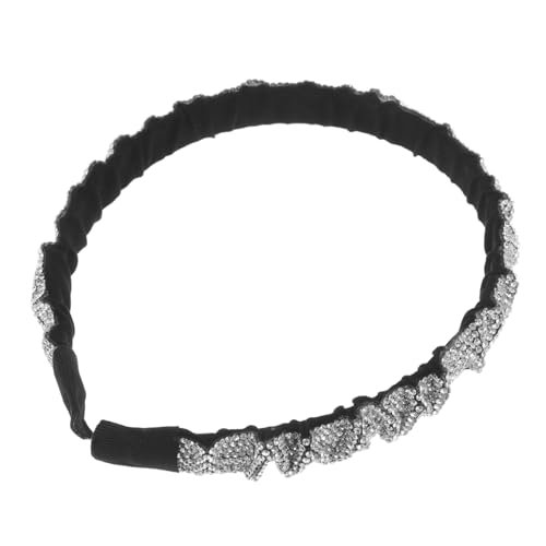 TOVINANNA Mädchen Haarschmuck Strass Haarband Kopfbedeckung Für Frauen Verstellbar Polyester Elegant Für Alltag Und Besondere Anlässe von TOVINANNA
