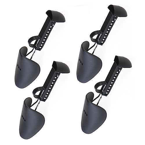 TOVINANNA 2 Paare Verstellbarer Schuhspanner Herren aus Kunststoff und Metall für Schuhgrößen Schuhformer Schuhdehner Schwarz zur Schuhpflege und Formstabilisierung von TOVINANNA