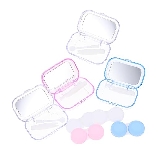 TOVINANNA 2 Sätze Cartoon Farbiger Koffer Kosmetikbehälter Organizer Brillenhalter Koffer Boxen Aus Pp Kunststoff 4 Boxen * 2 von TOVINANNA