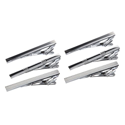 TOVINANNA 2 Sätze Krawattenklammer-set Einzigartige Krawattenklammern Für Männer Anzug Krawattenklammern Krawattenstangen Für Männer Legierung Silver 3 Stück * 2 TOVINANNA 2 Sätze Krawattenklammer-set Einzigartige Krawattenklammern Für Männer Anzug Krawattenklammern Krawattenstangen Für Männer Legierung Silver 3 Stück * 2 von TOVINANNA