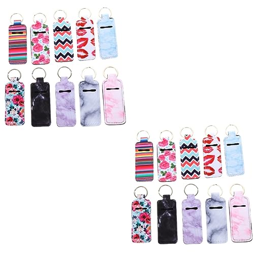 TOVINANNA 2 Sätze Schlüsselbund Lippenstiftabdeckung Schlüsselanhänger-lippe Schlüsselanhänger Frauen Süß Schlüsselanhänger Mit Lippenstift-anhänger Neopren 50 Stück * 2 von TOVINANNA