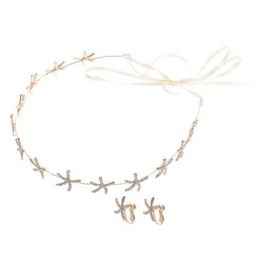 TOVINANNA 2sätze Braut Haarschmuck Meeresstern Haarkreation Und Ohrringe Für Hochzeiten Brautjungfern Und Festliche Anlässe Und von TOVINANNA