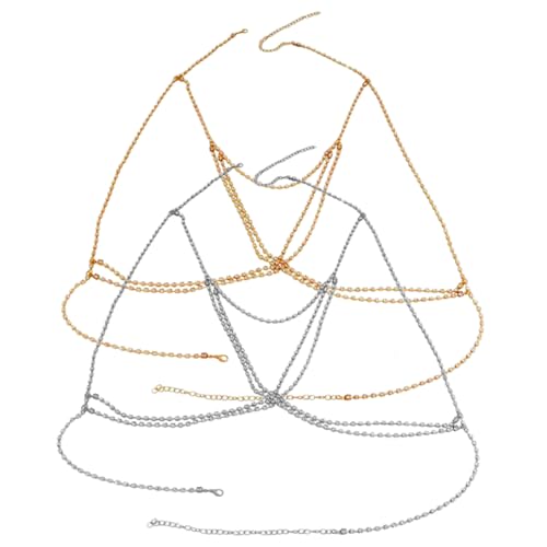 TOVINANNA 2 Stck Rhinestone Kette Körperkette Schmuck für Frauen Verstellbare Multilayer Body Chain für Atemberaubendes Aussehen TOVINANNA 2 Stck Rhinestone Kette Körperkette Schmuck für Frauen Verstellbare Multilayer Body Chain für Atemberaubendes Aussehen von TOVINANNA