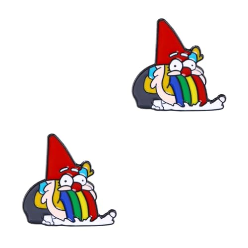 TOVINANNA 2 Stck. Kreative Unisex Brosche Pin Dekorative Legierungsabzeichen für Kleidung Taschen Accessoires Einzigartiger Schmuck für Partys Feiern Alltag von TOVINANNA