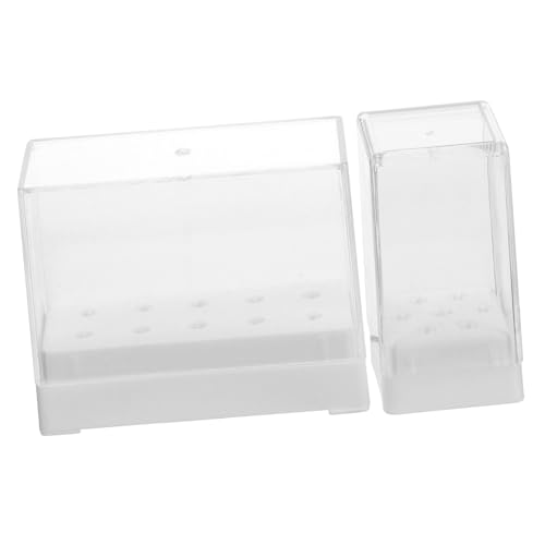 TOVINANNA 2 Stck. Nagelfräser Aufbewahrungsbox Kunststoff Nagelbohrer Organizer mit Halter für Maniküre Nagelstudio Kompakt Leicht Vielseitig TOVINANNA 2 Stck. Nagelfräser Aufbewahrungsbox Kunststoff Nagelbohrer Organizer mit Halter für Maniküre Nagelstudio Kompakt Leicht Vielseitig von TOVINANNA