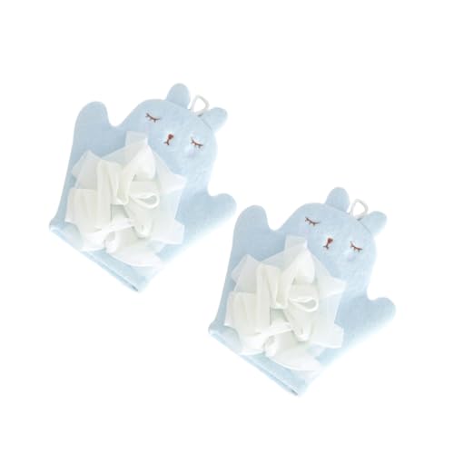 TOVINANNA 2stücke Badehandschuhe Süße Peeling-handschuhe Für Junge Mädchen Doppelseitige Badekugel Für Sanftes Exfolieren Und Badespaß Für Ganze Familie von TOVINANNA