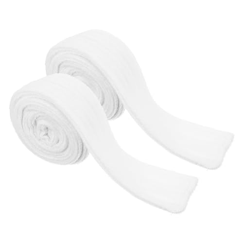 TOVINANNA 2 Stück Bademantel Gürtel für Erwachsene Weicher Waschbarer Ersatzgürtel Fleece für Hotelbademäntel Pyjamas und Weiß Mittelstarker von TOVINANNA