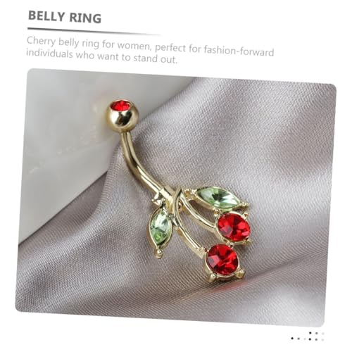 TOVINANNA 2 Stück Bauchnabelpiercing mit Frucht anhänger aus Edelstahl Modisches Design Hautfreundlich für Damen für Partys und Besondere Anlässe von TOVINANNA