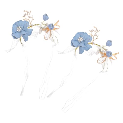 TOVINANNA 2 Stück Blumenarmband für Hochzeiten Teiliges Handgelenk Korsage für Brautjungfern Dekorative Handblumen für Besondere Anlässe Einfach Anzulegen Langlebig und Sicher für Fotos von TOVINANNA