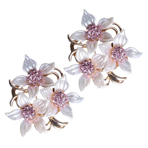 TOVINANNA 2 Stück Blumenbrosche für Damen Broschen mit Strass und Perlen als Schmuckzubehör für Schals Kleider und Besondere Anlässe Wie Hochzeiten oder Geburtstage TOVINANNA 2 Stück Blumenbrosche für Damen Broschen mit Strass und Perlen als Schmuckzubehör für Schals Kleider und Besondere Anlässe Wie Hochzeiten oder Geburtstage von TOVINANNA