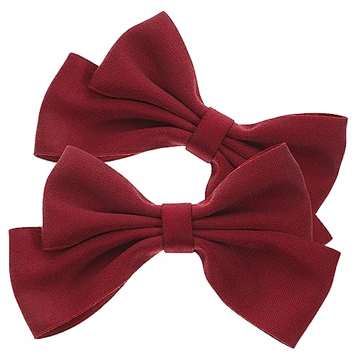 TOVINANNA 2 Stück Bow Schuhclips Abnehmbare Schuhschnallen für Damen Schuhe für Pumps Sandalen und Hochzeitsschmuck Weinrot TOVINANNA 2 Stück Bow Schuhclips Abnehmbare Schuhschnallen für Damen Schuhe für Pumps Sandalen und Hochzeitsschmuck Weinrot von TOVINANNA