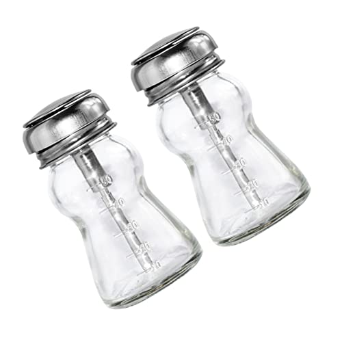 TOVINANNA 2 Stück Druckpumpflasche aus Dickem Nagellackentferner Flasche Transparent für Make Up Entferner und Flüssigkeitsverteilung Robust und Leicht zu Reinigen von TOVINANNA