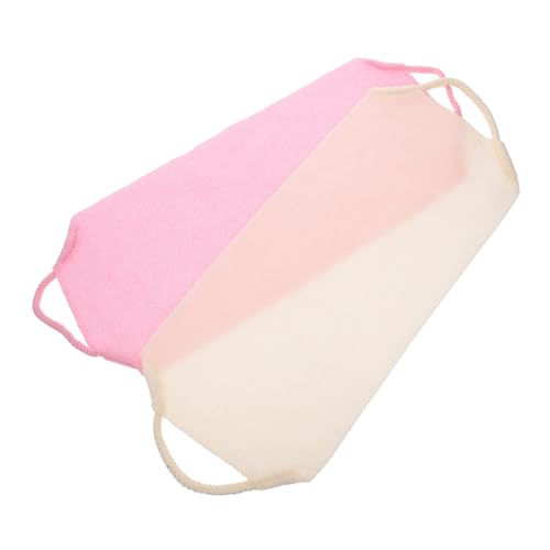 TOVINANNA 2 Stück Exfolierende Duschhandschuhe aus Waschbare Loofah Waschhandschuhe für Sanfte Hautreinigung Elastische Rückenreinigungshandschuhe für Männer von TOVINANNA