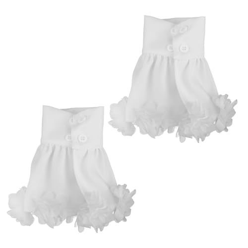 TOVINANNA 2stücke Französische Blumen Ärmel Fake Abnehmbare Chiffon Dekoration Für Vielseitige Anlässe Für Partys Und Bühnenauftritte von TOVINANNA
