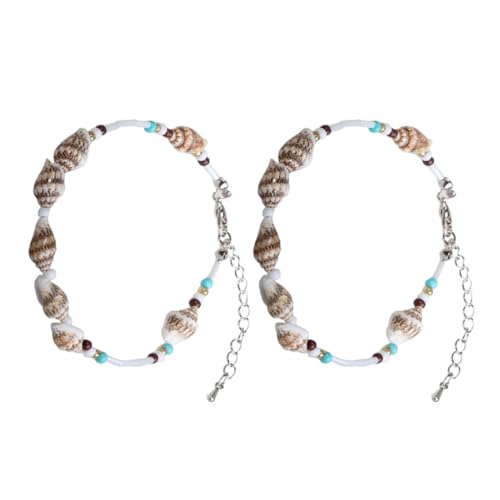 TOVINANNA 2 Stück Fußkette Damen Knöchelkette mit Feinem Design Verstellbar und Langlebig für Strand und Alltag Perfektes für Frauen und Mädchen von TOVINANNA
