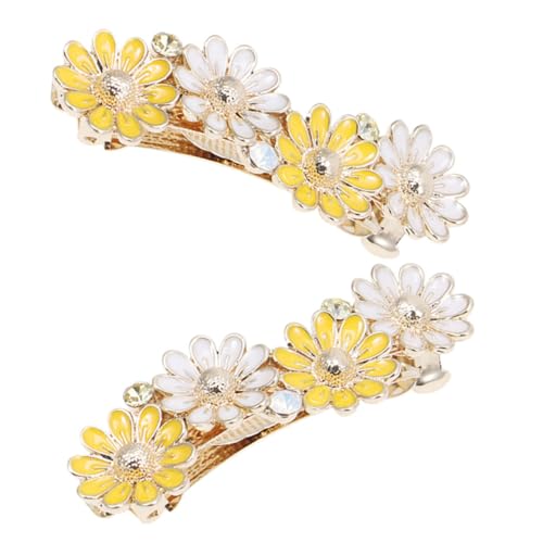 TOVINANNA 2stücke Blumenhaarspangen Für Frauen Metalllegierung Blumen-design Haarspangen Mit Federklammer Langlebige Haarklammern Blumenhaarspangen Für Hochzeiten Dekorative von TOVINANNA
