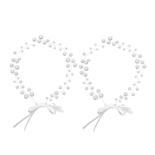 TOVINANNA 2stücke Elegantes Kunstperlen-stirnband Für Bräute Hochzeits-haaraccessoires Anpassen Für Besondere Anlässe Und Feiern Komfortabel Und Stilvoll von TOVINANNA