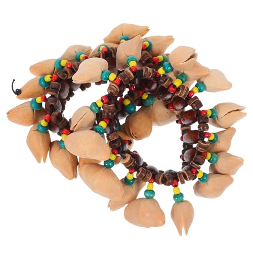 TOVINANNA 2 Stück Handglocken im Afrikanischen Tribal Stil Musikinstrument für Tanz und Partys Leicht und Tragbar Einzigartiges Handglocken Armband mit Feiner Verarbeitung TOVINANNA 2 Stück Handglocken im Afrikanischen Tribal Stil Musikinstrument für Tanz und Partys Leicht und Tragbar Einzigartiges Handglocken Armband mit Feiner Verarbeitung von TOVINANNA