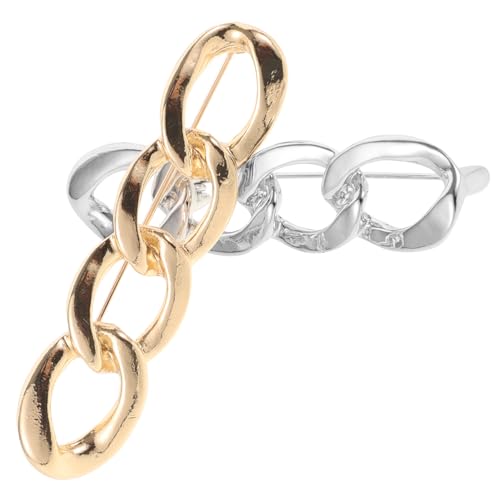 TOVINANNA 2 Stück Kette Brosche Clips für Damen Exposure Halsschmuck Minimalistischer Stil für Pullover und Schals Gold und Silber Verstellbare Hochwertiger Zinklegierungsschutz TOVINANNA 2 Stück Kette Brosche Clips für Damen Exposure Halsschmuck Minimalistischer Stil für Pullover und Schals Gold und Silber Verstellbare Hochwertiger Zinklegierungsschutz von TOVINANNA