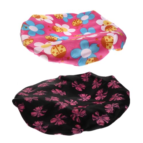 TOVINANNA Vielseitige Duschhaube Aus Satin Für Kinder Haube Mit Breiter Krempe Bequem Und Atmungsaktiv Geeignet Für Kinder Von 2–7 Jahren von TOVINANNA