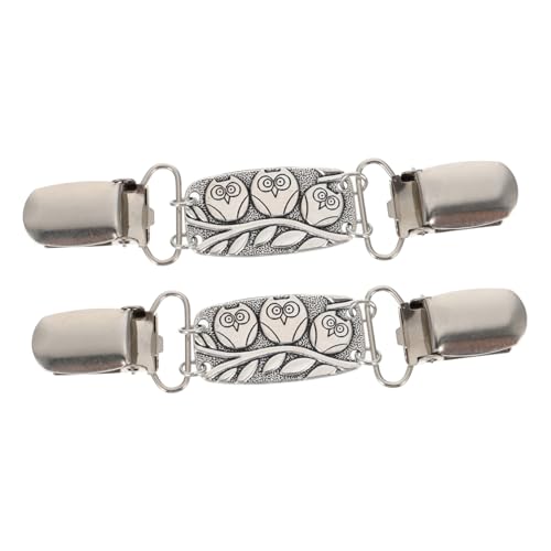 TOVINANNA 2 Stück Legierungsbrosche für Pullover Abnehmbarer Schalclip für Erwachsene Modisches Accessoire für Kleidung und Cardigans Kreative Designs für Stil von TOVINANNA