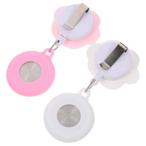 TOVINANNA 2 Stück Nurse Watches Süße Taschenuhr mit Clip und Dehnbarem Band für Krankenschwestern Praktische und Leichte Uhr für Ärzte und Pflegepersonal von TOVINANNA