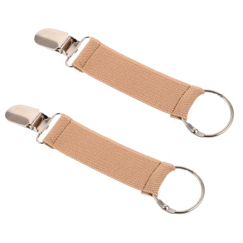 TOVINANNA 2 Stück Reise Hutclip Hutclip Für Tasche Werkzeugtasche Handschuhgreifer Kappe Auto Huthalter Handschuhclips Sicherer Halter Für Weste Khaki Polyester von TOVINANNA