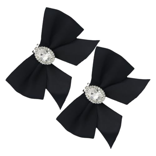 TOVINANNA 2 Stück Rote Schleifen Schuhclips Abnehmbare Dekorative Schuhschmuck accessoires für Pumps High Heels Ballerinas Sandalen und Stiefel Vielseitige Clips für Hochzeit und Alltag von TOVINANNA