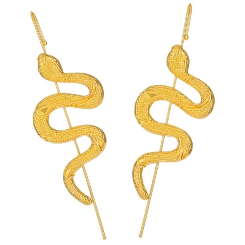 TOVINANNA 2 Stück Snake Ear Clip Punk Ear Cuff Ohrhaken für Frauen Perfektes Accessoire für Weihnachten und Valentinstag Leicht und und Auffällig von TOVINANNA
