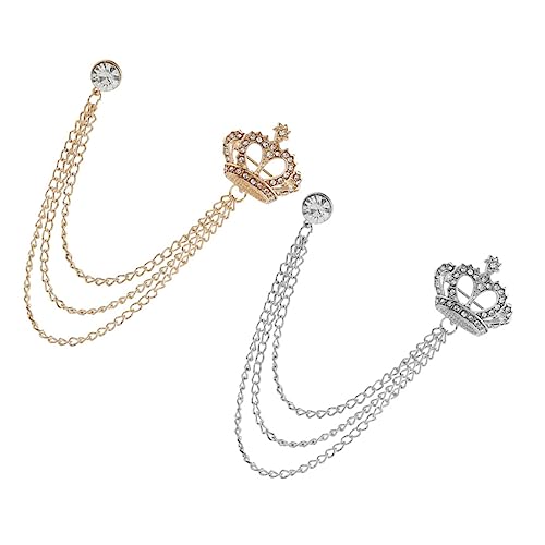 TOVINANNA 2 Stück Strass Brosche Anstecknadel Clip mit Quaste für Pullover Hemdkragen und Anzüge Vintage Brosche für Damen und Herren für Formelle Anlässe und Freizeitlooks TOVINANNA 2 Stück Strass Brosche Anstecknadel Clip mit Quaste für Pullover Hemdkragen und Anzüge Vintage Brosche für Damen und Herren für Formelle Anlässe und Freizeitlooks von TOVINANNA