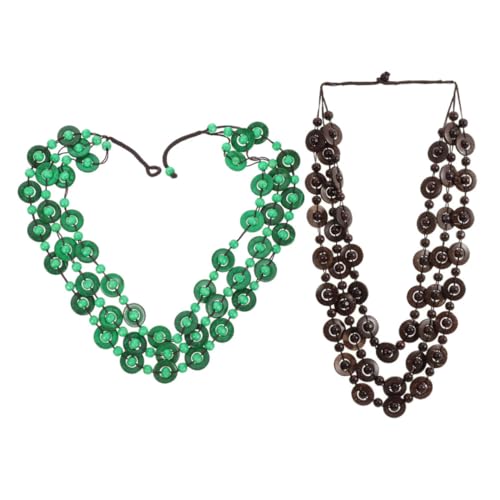 TOVINANNA 2 Stück Teiliges Damen Halskette Boho Stil mit Kokosnussschalen Perlen Farbenfrohe Mehrschichtige Schmuck für Sommer Strandurlaub Einzigartiger Ethno Look Passend zu Jedem Outfit TOVINANNA 2 Stück Teiliges Damen Halskette Boho Stil mit Kokosnussschalen Perlen Farbenfrohe Mehrschichtige Schmuck für Sommer Strandurlaub Einzigartiger Ethno Look Passend zu Jedem Outfit von TOVINANNA