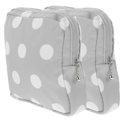 TOVINANNA 2 Stück Tragbare Periodenaufbewahrungstaschen für Damenbinden und Multifunktionale Empfindliche Hygieneetuis Kompakte Organizer für Reisen und Alltag mit Punkten von TOVINANNA