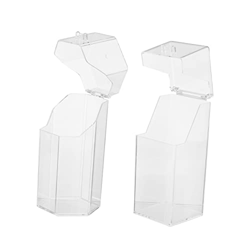TOVINANNA 2stücke Transparente Kosmetikpinsel Aufbewahrungstube Staubdichter Make-up Pinselhalter Praktische Organizer Für Schreibtisch Und Bad Für Make-up-tools Und Bürsten von TOVINANNA
