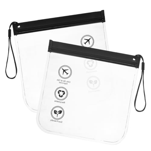 TOVINANNA 2stücke Waschbeutel Transparente Kosmetiktasche Tragbar Für Damen Reisen Vielseitig Für Kosmetik Schmuck Toilettenartikel Mit Kordelzug TOVINANNA 2stücke Waschbeutel Transparente Kosmetiktasche Tragbar Für Damen Reisen Vielseitig Für Kosmetik Schmuck Toilettenartikel Mit Kordelzug von TOVINANNA