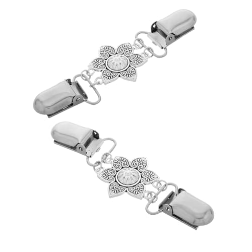 TOVINANNA 2stücke Vintage Blumen Clips Für Schals Pullover Damen Kleidung Befestigungshersteller Aus Zinklegierung Mit Kragenhemd Design Für Frauen von TOVINANNA
