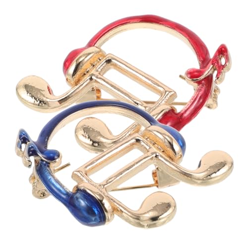 TOVINANNA 2stücke Musiknoten-brosche Mit Kopfhörer-design Anstecknadel Aus Strapazierfähigem Material Für Schals Jacken Kleider Und Anlässe Wie Geburtstage Oder Hochzeiten von TOVINANNA